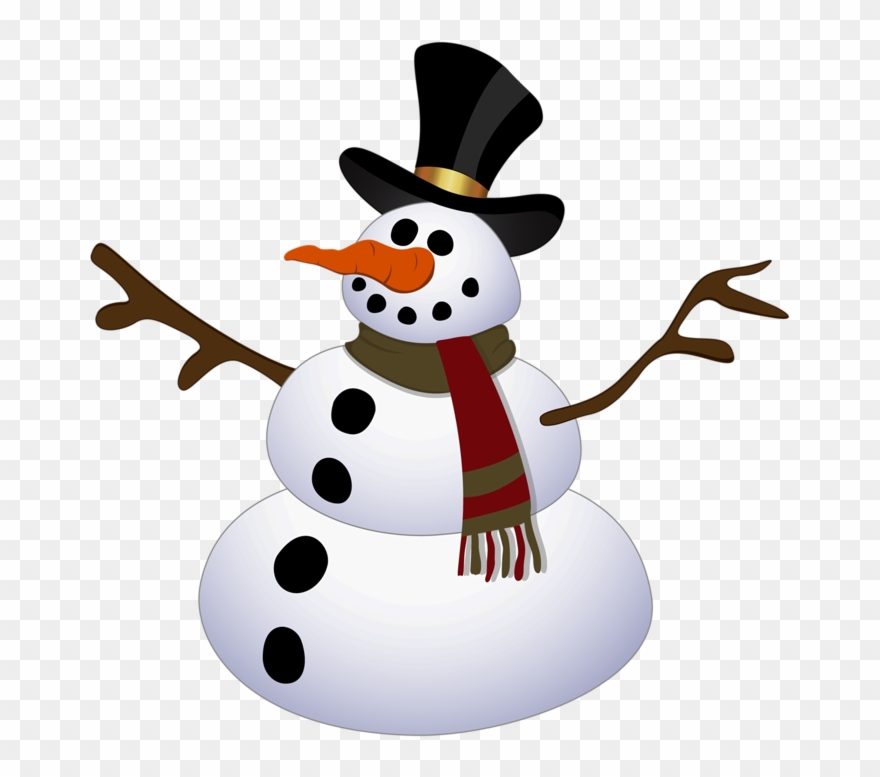 Clip Art - Snowman - Png Download