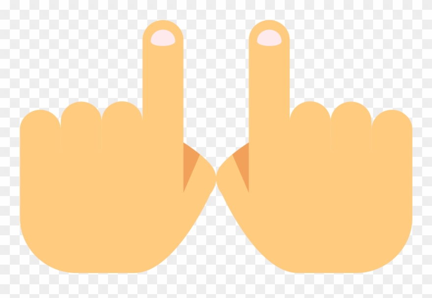 Two Hands Icon - Foam Hand Clipart