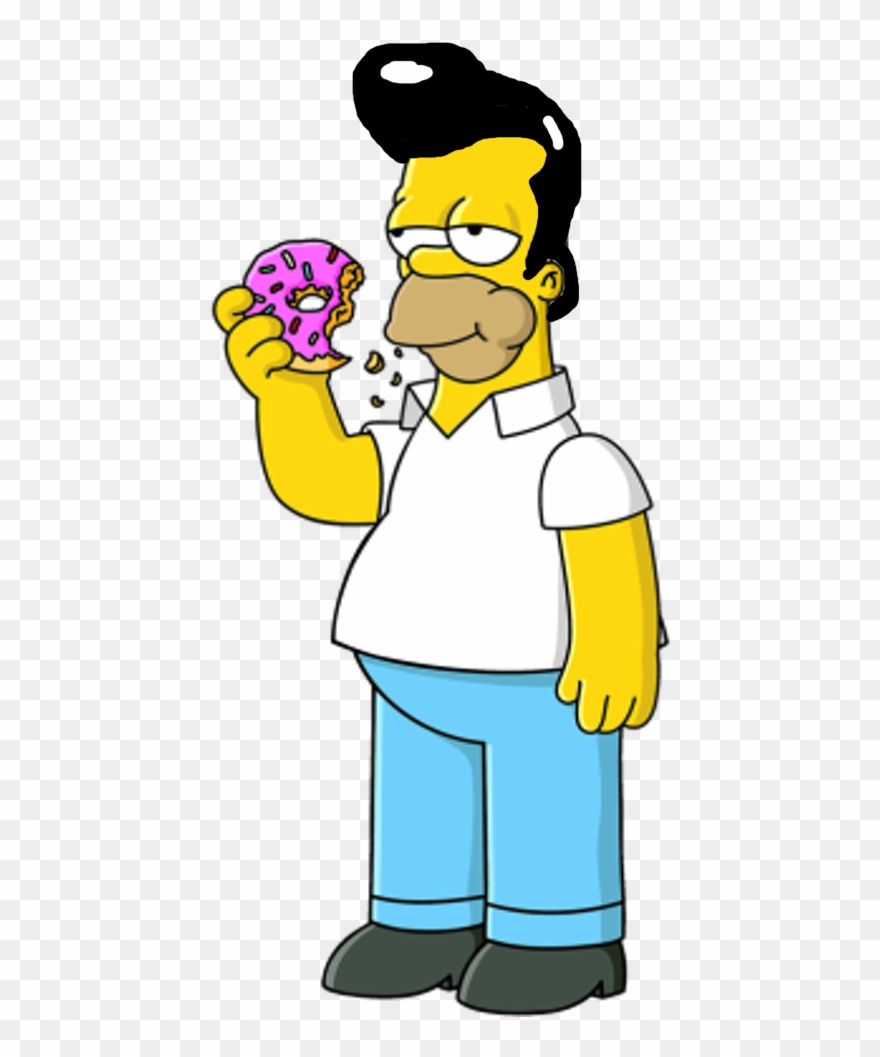 Svg Black And White Stock Presley At Getdrawings Com - Die Simpsons Homer Clipart
