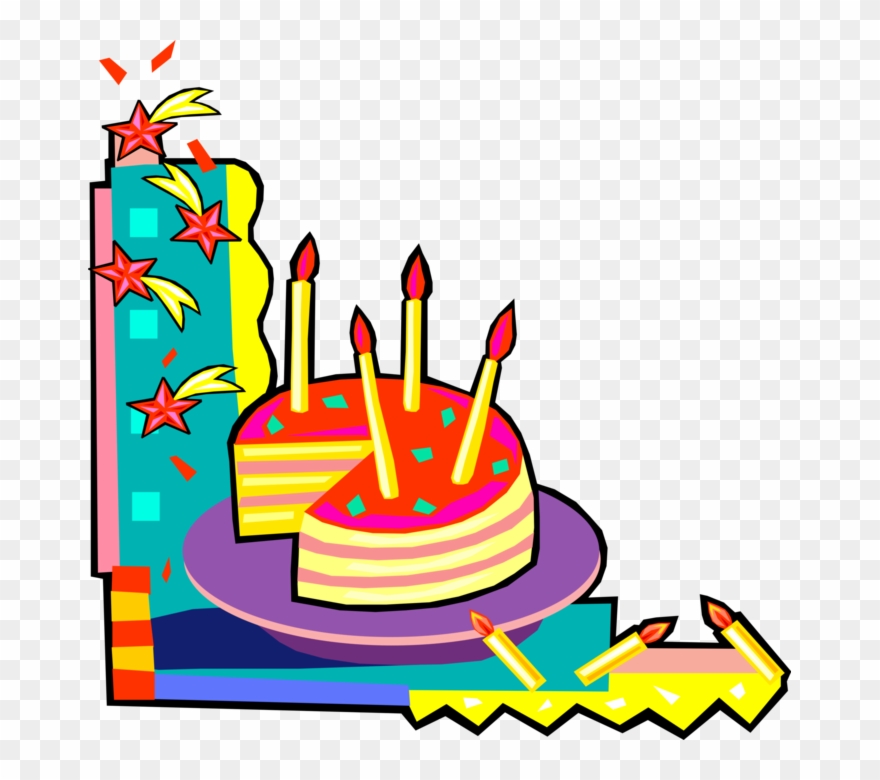 Cake Vector Image Illustration Of Dessert Pastry - Desculpe Esqueci Seu Aniversario Clipart