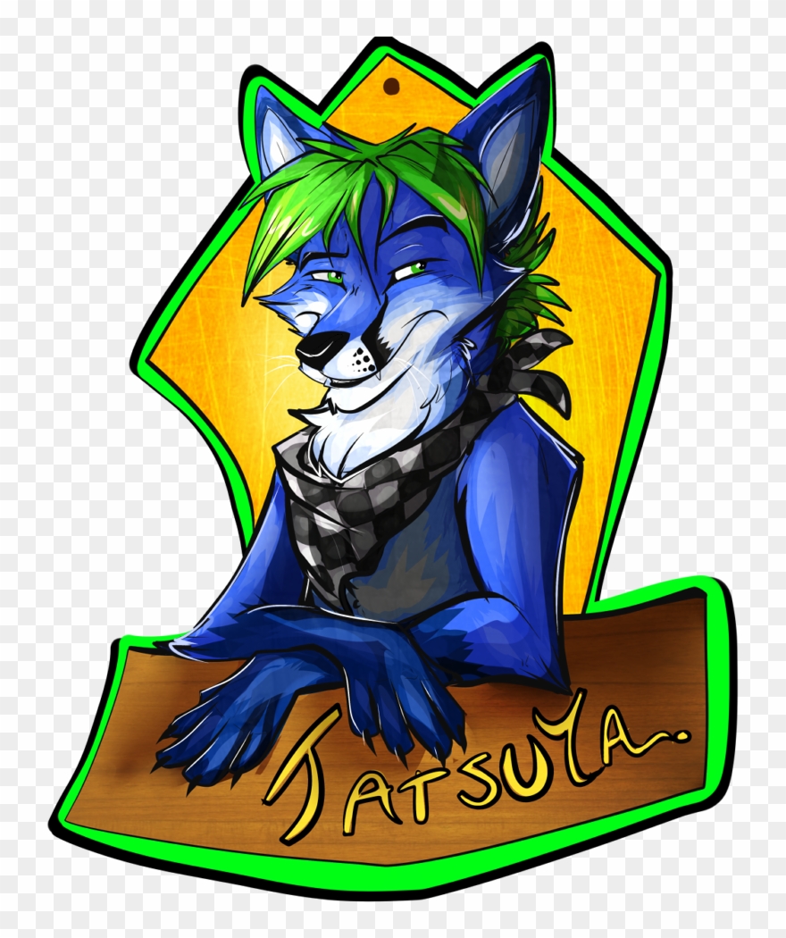 Smirk Cartoony Tatsuya Badge - Cartoon Clipart