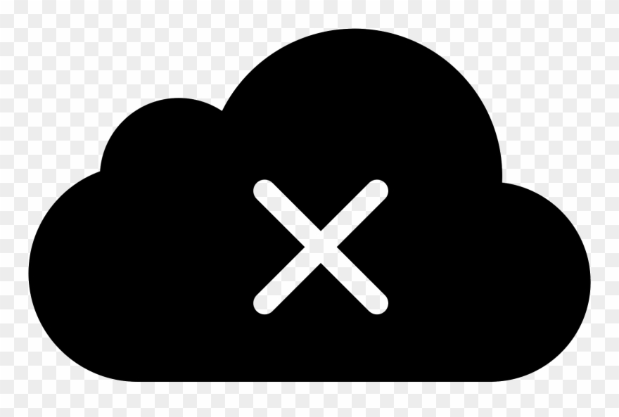 Cloud Cross Filled Icon - Single Sign On Icon Clipart