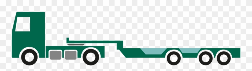 2 3 Axle Semi-low Loader - Low Loader Art Clipart