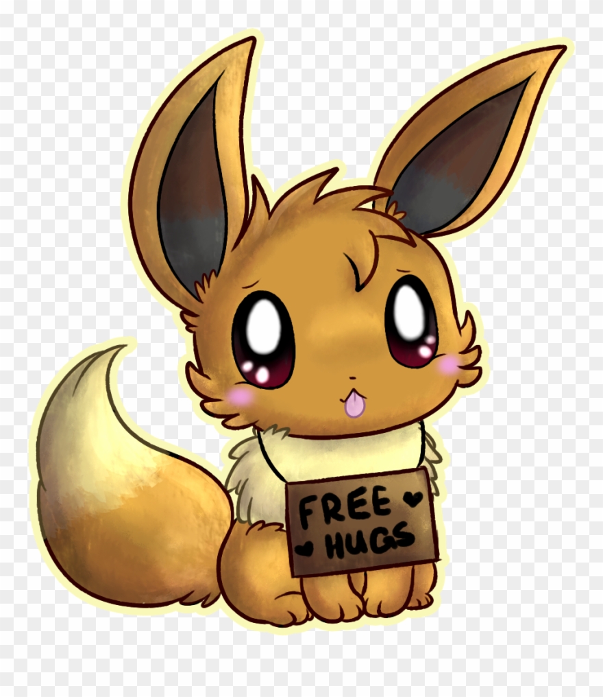 Hug Transparent Free - Eevee Hug Clipart
