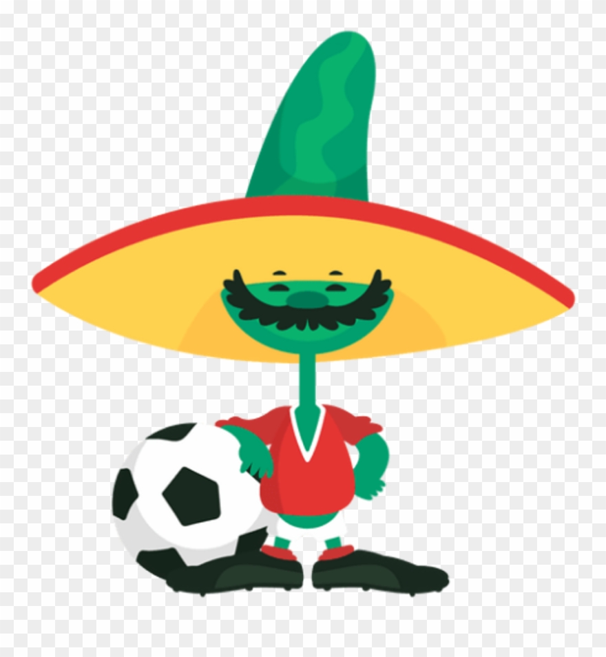 Mexico Worldcup2018 Fifa Russia Flag Flagbrazil Footbal - Mexico Em Desenho Futebol Clipart