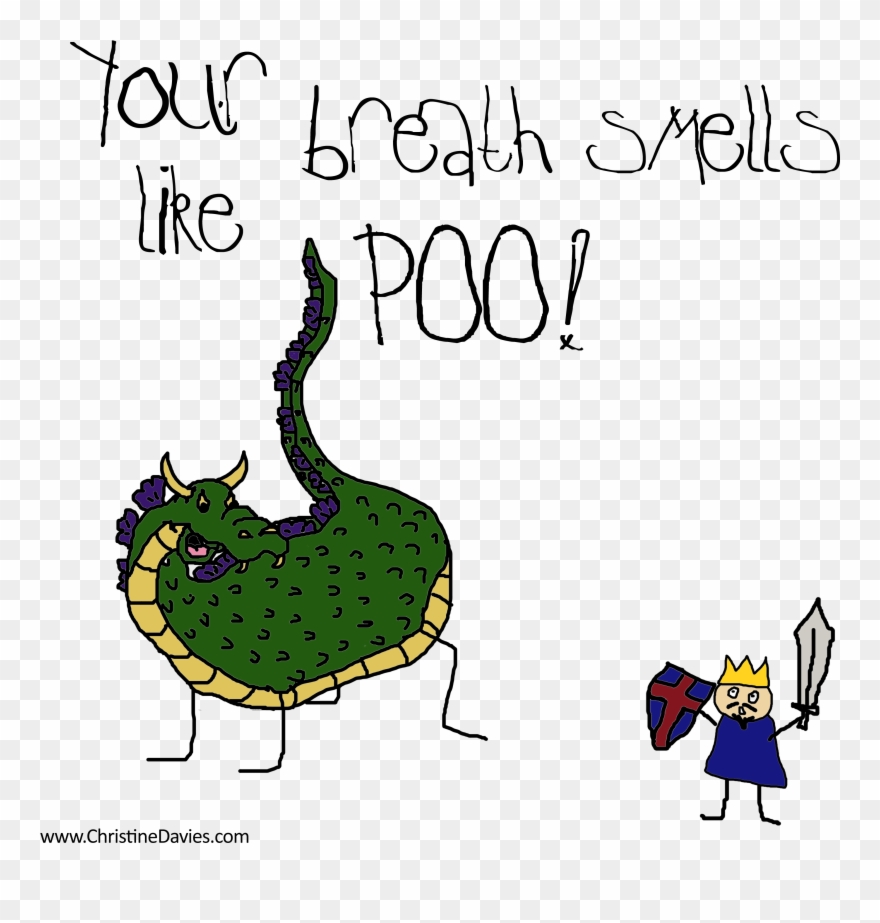 Curse Of The Dragon's Breath - Dragon With Bad Breath Clipart