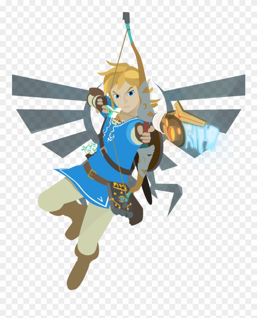 How To Draw Cartoon Faces Bird - Link Loz Breath Of The Wild Clipart