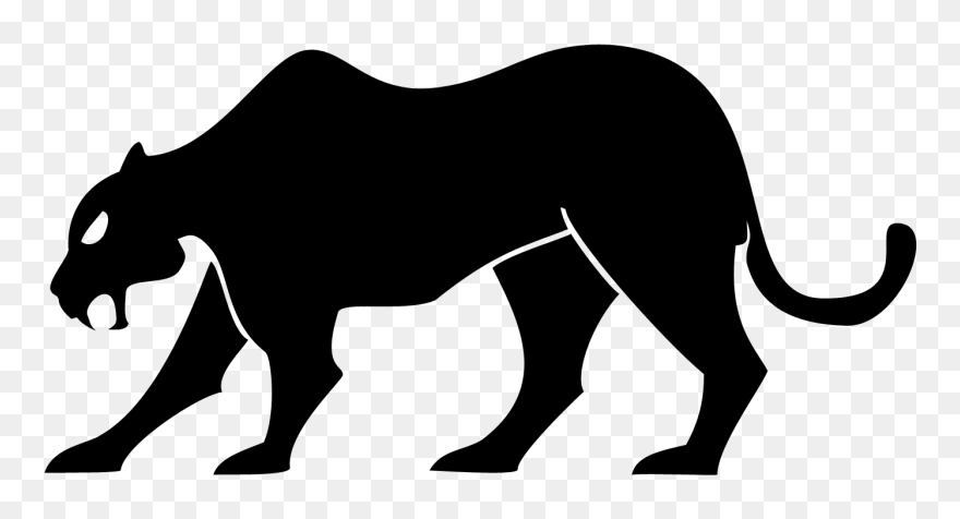 Black Panther Clipart - Panther Silhouette - Png Download