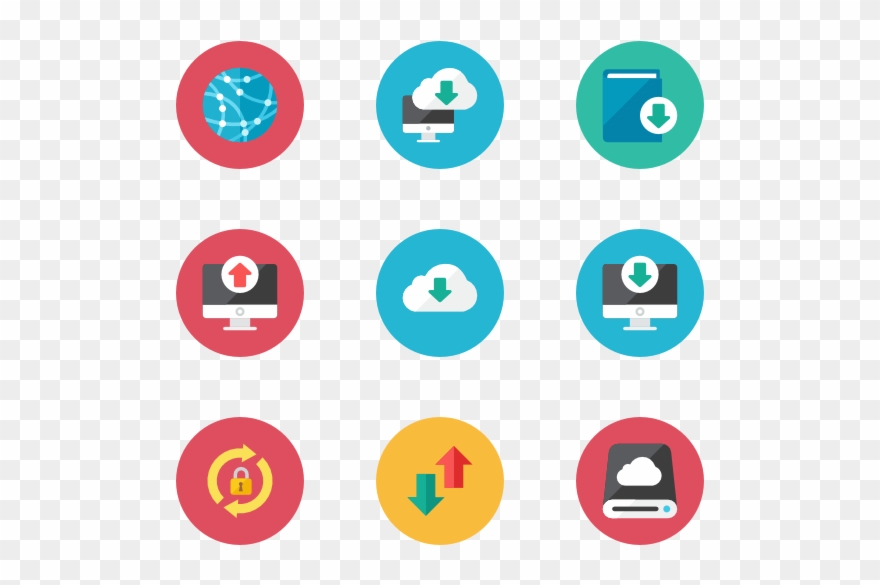 Smartphone With Dowload Arrow And Cloud Storage Icon - Download Icon Clipart