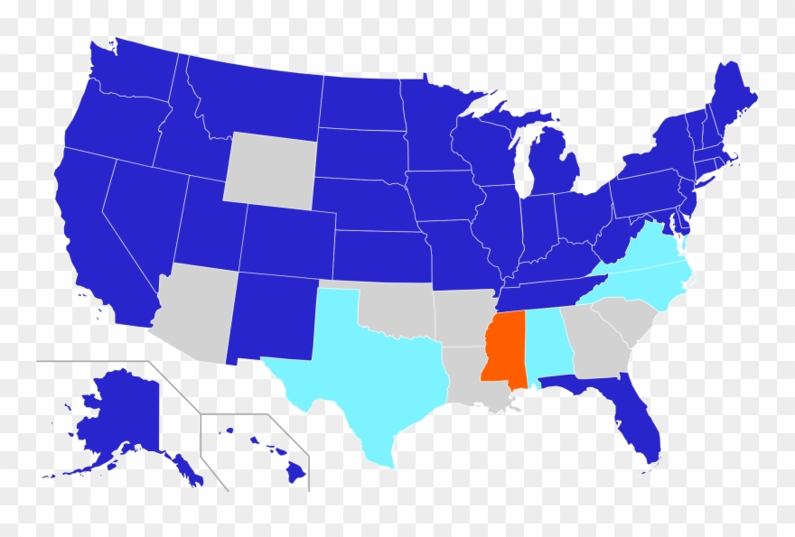 26th Amendment Examples Ratified Amendment 196264 26th - States That Had Poll Taxes Clipart