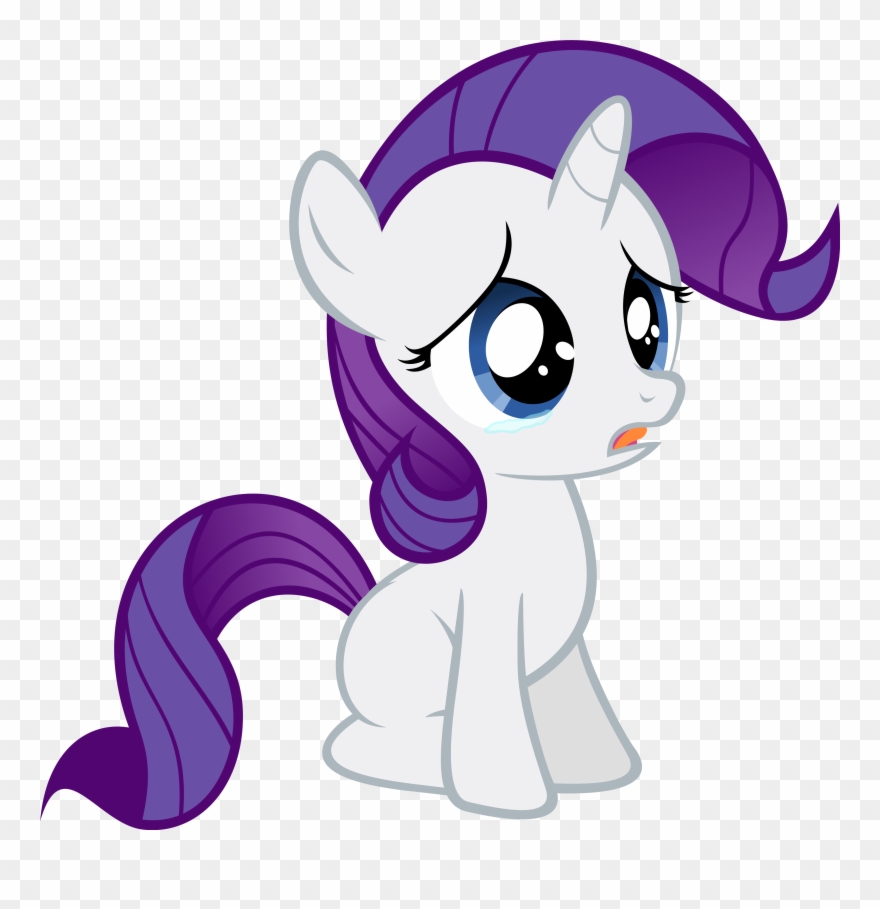 Little Filly Rarity Here Is Sad Because Filly Karma - Rarity Child Clipart
