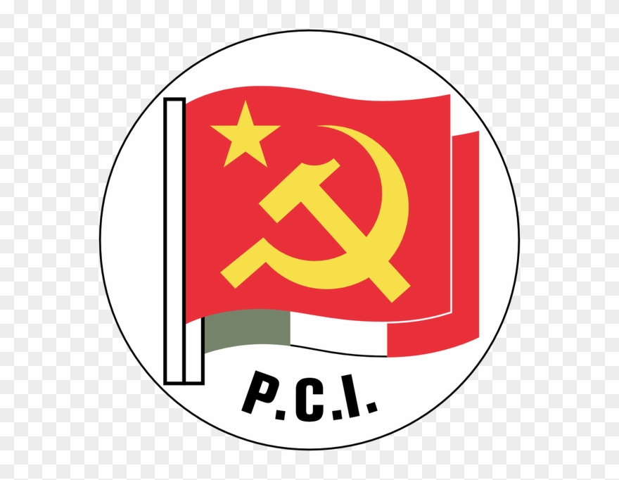 Heart Shaped Italy Flag - Partito Comunista Italiano Clipart