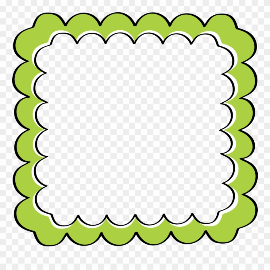 Green Border Frame Png File - Frames Borders Clip Art Transparent Png