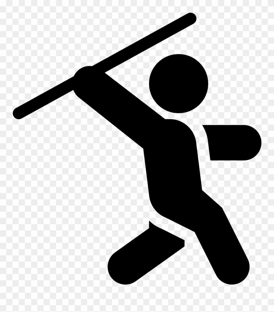 Javelin Throw Filled Icon - Speerwurf Icon Clipart