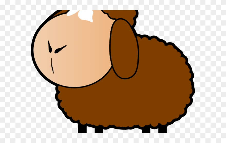 Lamb Clipart Brown Sheep - Sheep Vector Pink - Png Download
