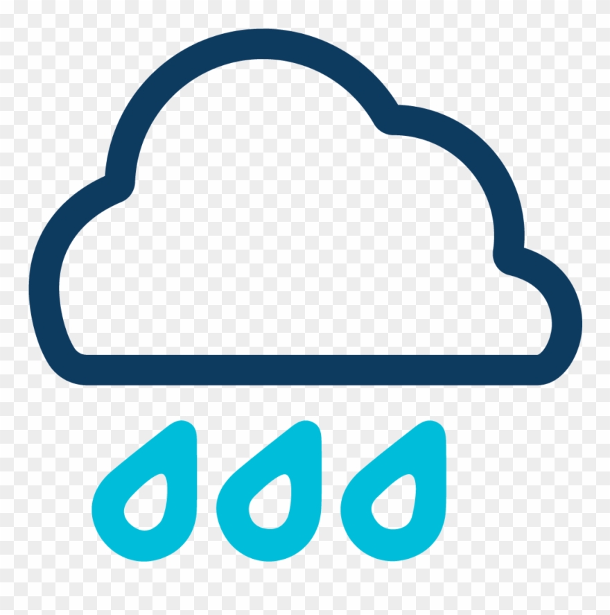 Cloud Rain Icon - Rain Clipart