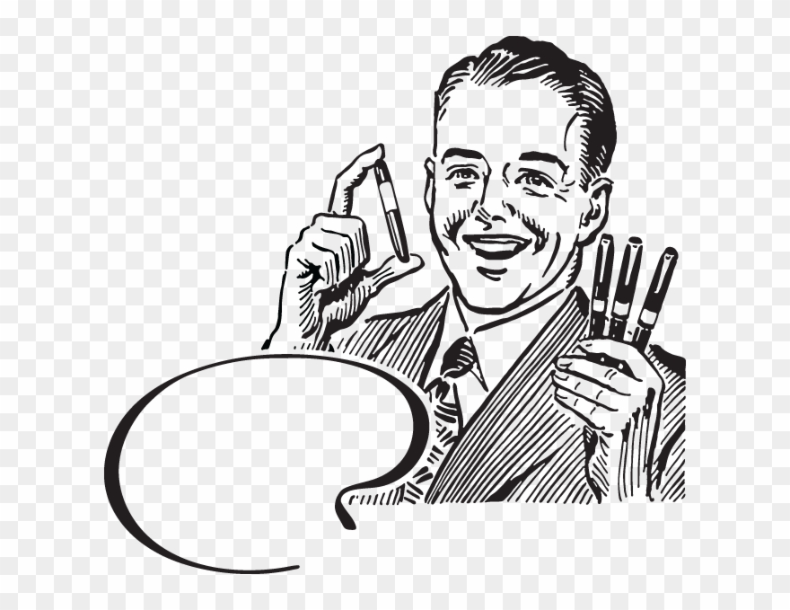 576 Art Pen Salesman - Finance Clipart