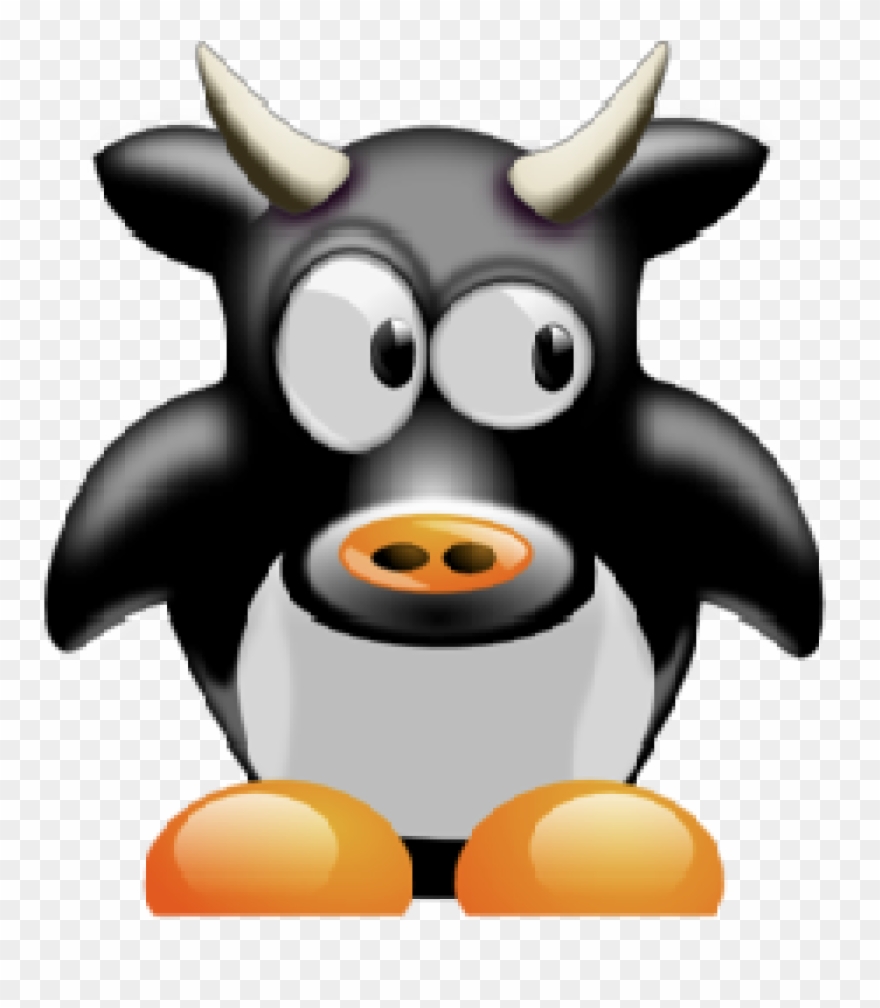 Penguin Wack - Cow Penguin Clipart
