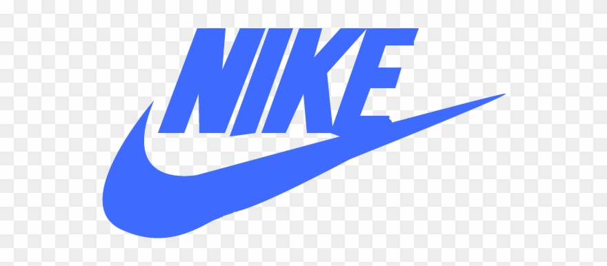 Nike Clipart Blue - Blue And White Nike Logo - Png Download