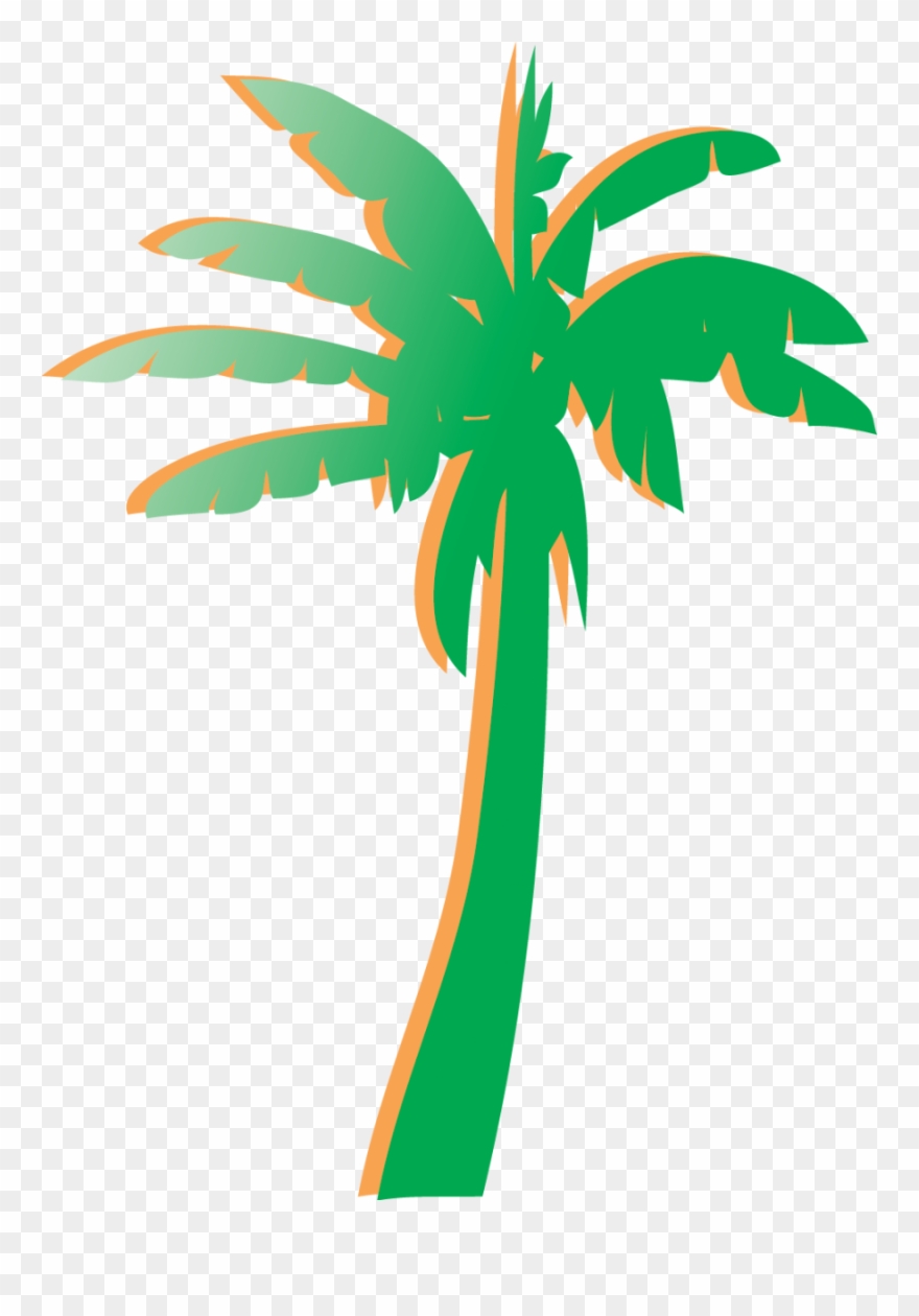 Palm Tree Graphic Png Jpg Library Stock - Green Lodging Florida Logo Clipart
