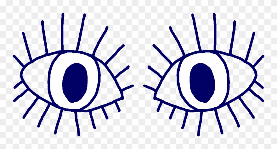 Eyes Clipart Animation - Evil Eye Drawing - Png Download