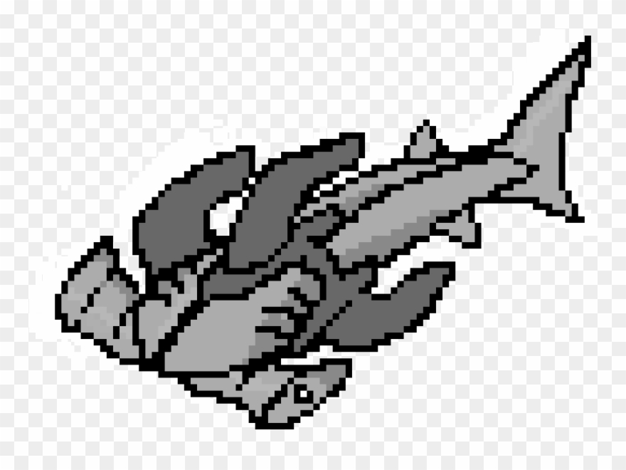 Hammerhead Fakemon Prototype - Pixel Art Clipart