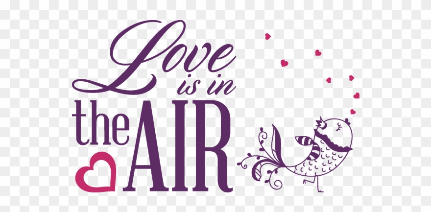 Clip Art Galore ~ Love Is In The Air - Wall Sticker Love Is In The Air - Png Download