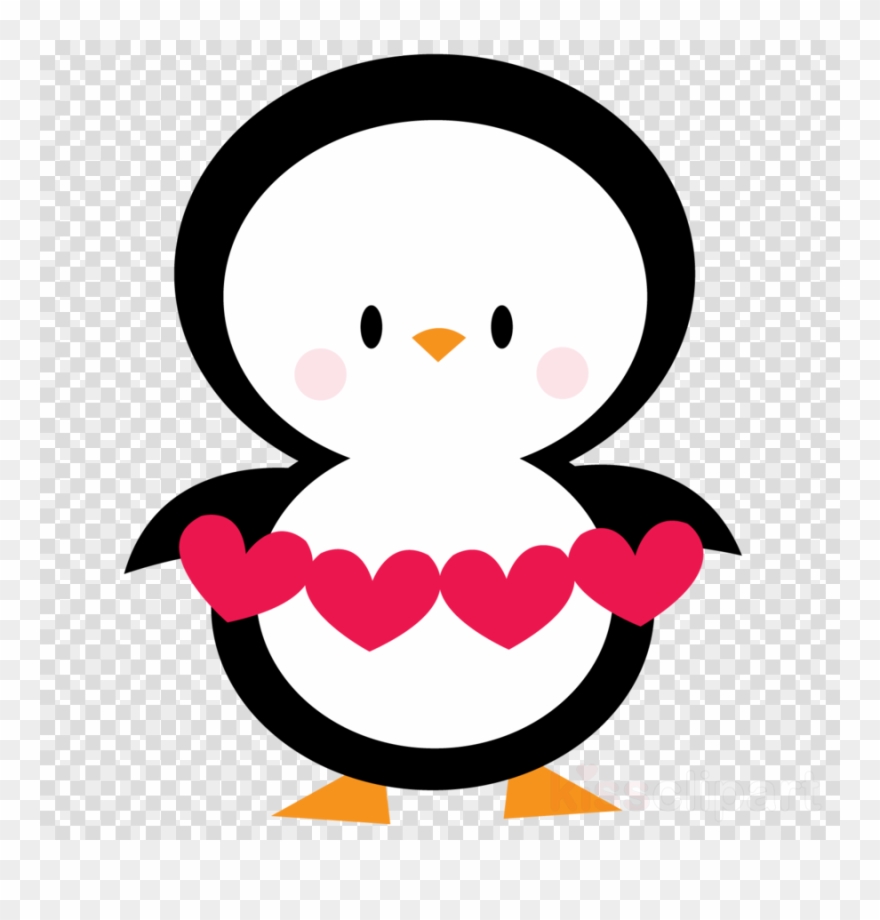 Penguin Heart Clipart Penguin Clip Art - Clip Art Valentines Penguin - Png Download
