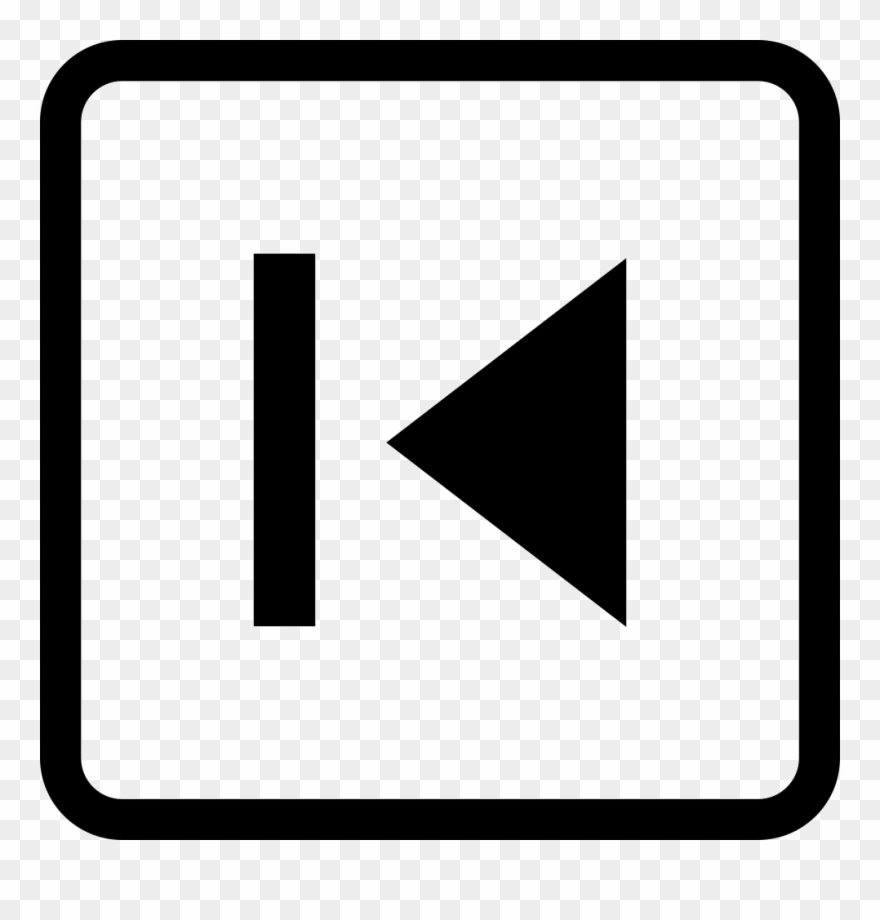 Back To Beginning Square Button Comments - Back To Beginning Icon Clipart