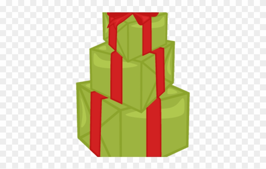 Birthday Present Clipart Stacked Present - Christmas Stack Of Presents - Png Download