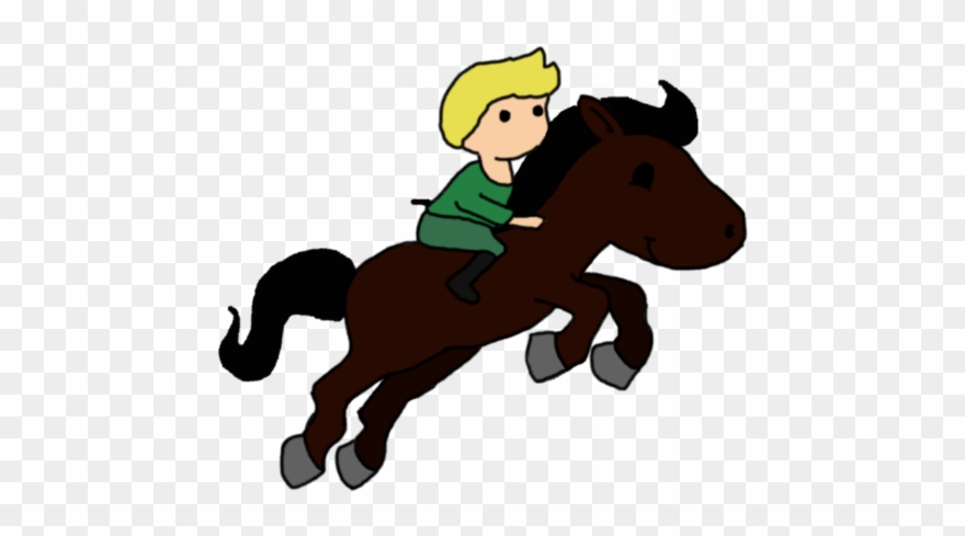 Niall On A Horse Cartoon - Cartoon Clipart