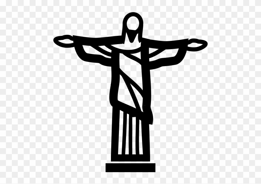 Christ The Redeemer Rubber Stamp - Rubber Stamping Clipart