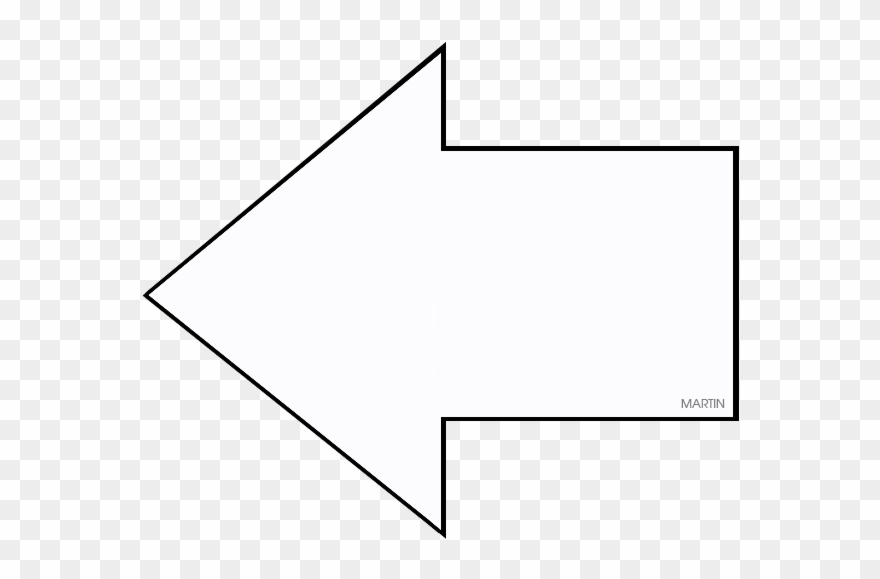 White Arrow - Monochrome Clipart