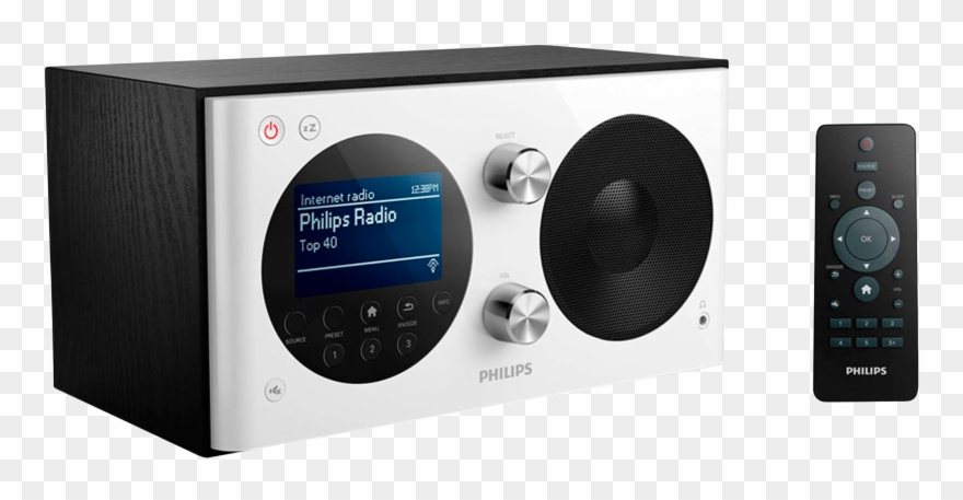 Philips Ae8000 Network Audio Player - Silver, Black Clipart