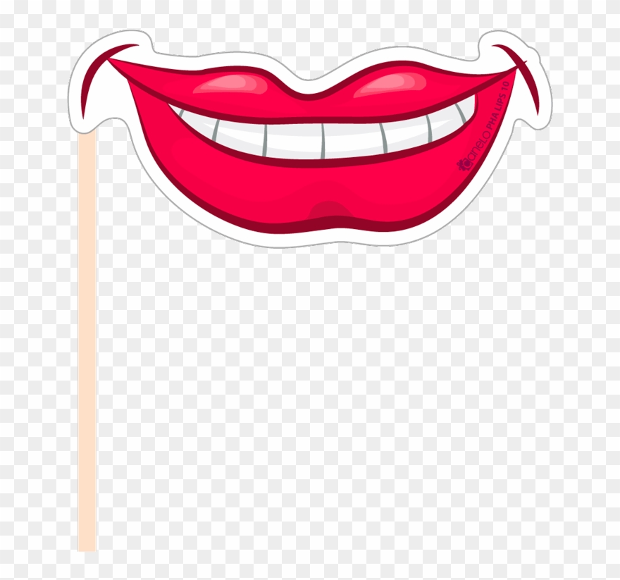 Lady Vector Lips Clip Black And White Download - Png Download