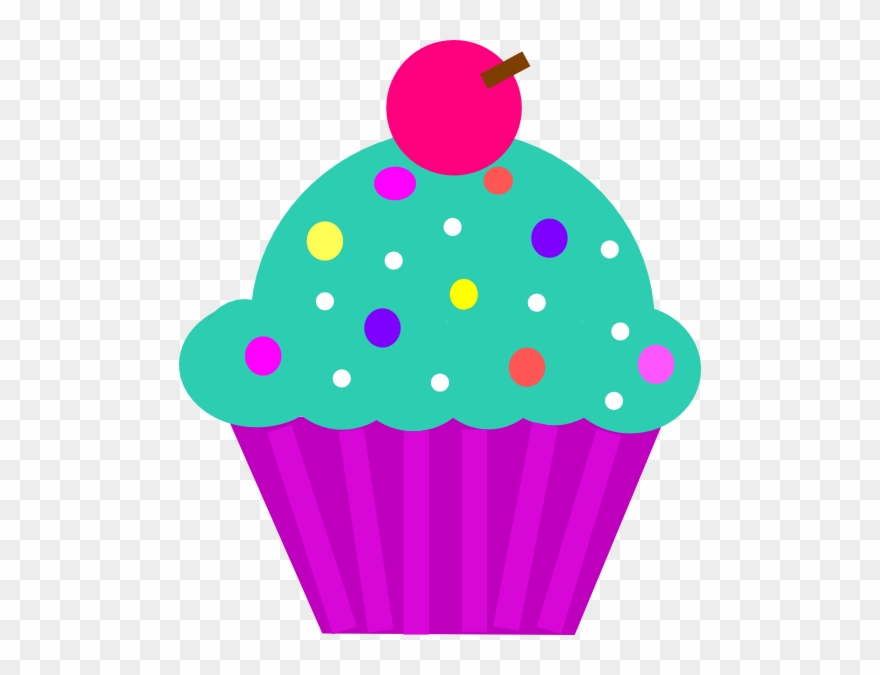 Cupcake Turquoise Clip Art - Clip Art - Png Download