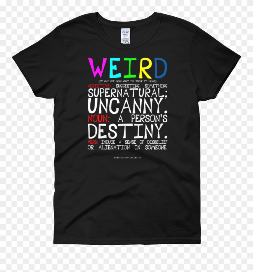 "weird, Defined" Women's Short Sleeve - Angels Of Death T Shirt Clipart