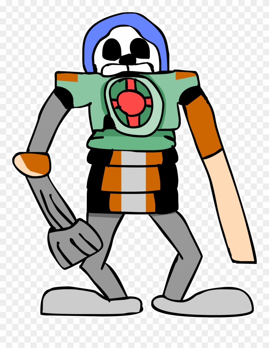 Skelebot [junkyard Apocalypse]artwork - Cartoon Clipart