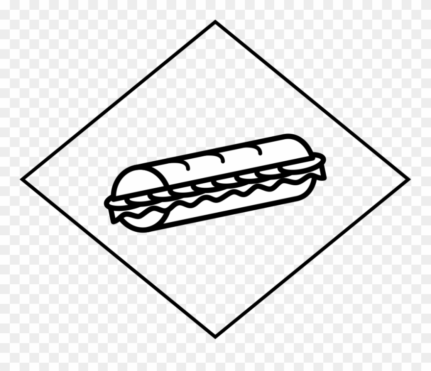 Sandwiches - Line Art Clipart