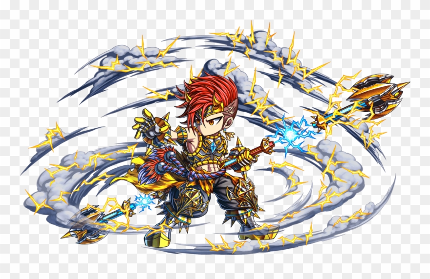 Unit Art - Brave Frontier Thunder Units Clipart
