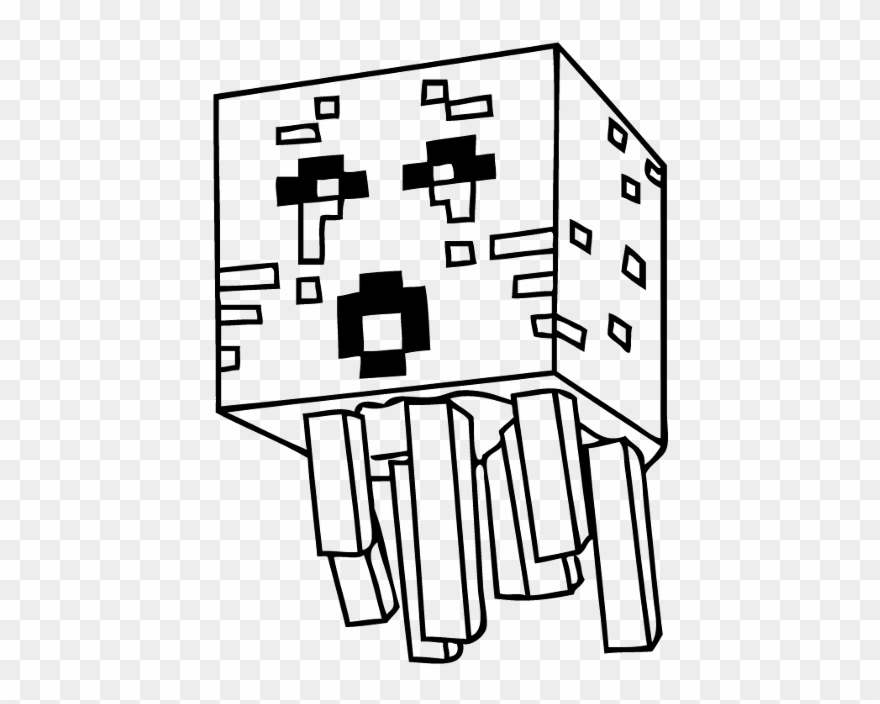 Minecraft Coloring Page Clipart