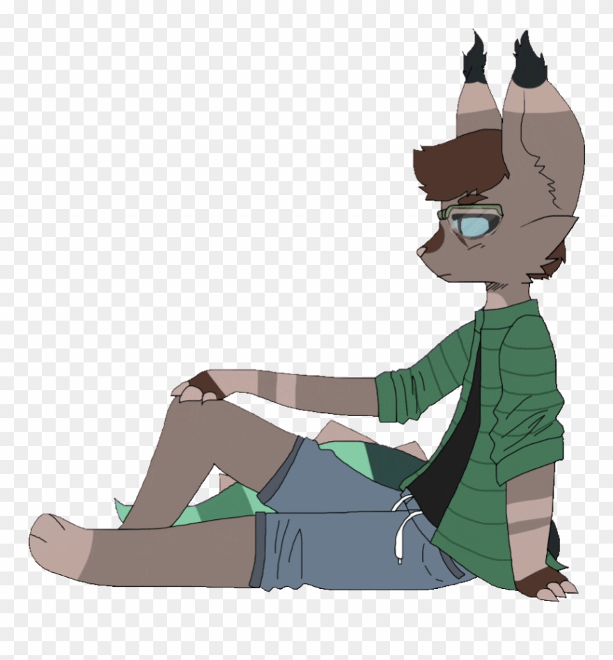 Bored Jesper Wolf Unamused Sitting Bored Output By - Gif Clipart