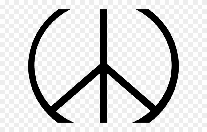 Reggae Clipart Symbol - Small Peace Sign Drawing - Png Download