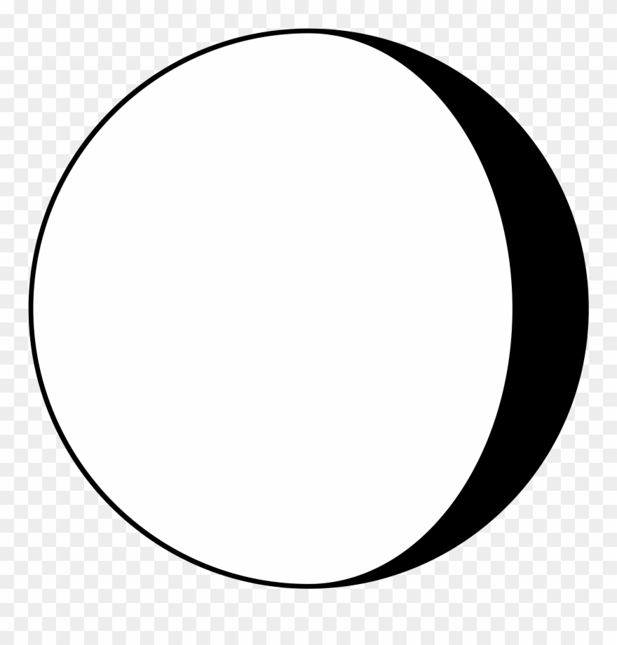 Images At Getdrawings Com - Waning Gibbous Clip Art - Png Download