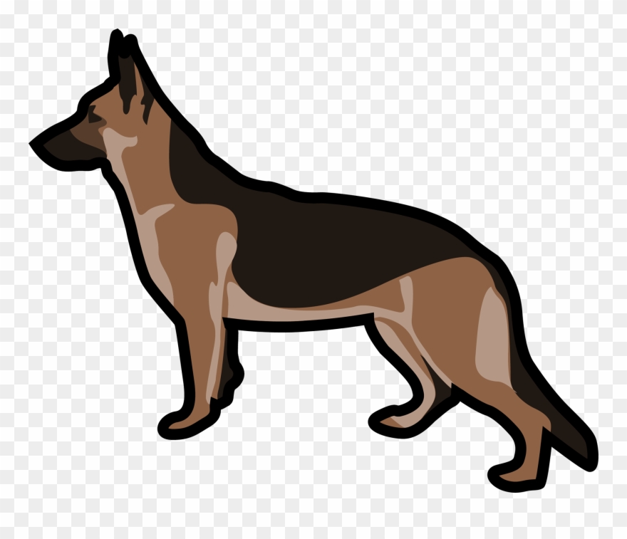 Thank You - Old German Shepherd Dog Clipart