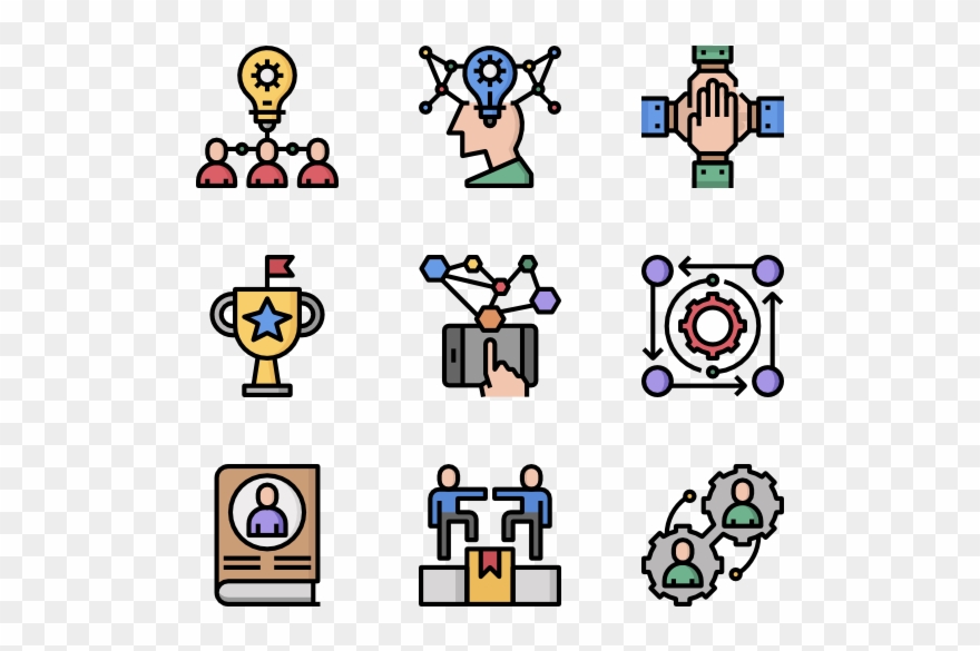 Startup And Development - Line Unicon Vector Free Clipart