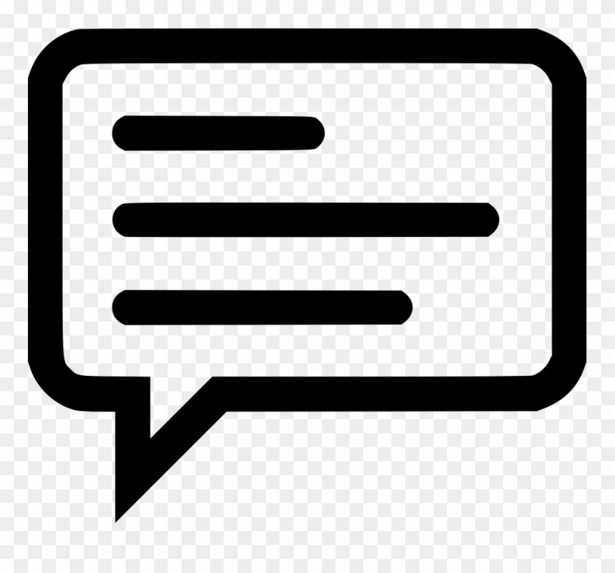 Sms Chat Message Information Memo Whatsapp Comments - White Chat Icon Png Clipart