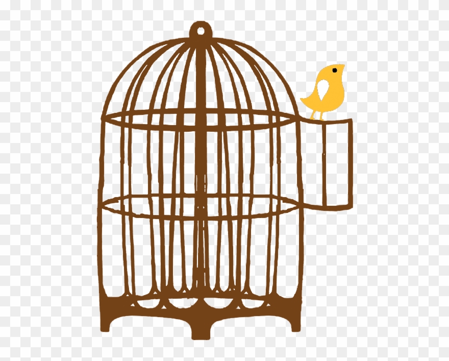 Let's Chat - Art Print: Vess' Birdcage Silhouette Ii, 41x41in. Clipart