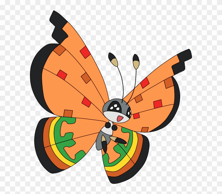 19,542,000 Exp - Shiny Vivillon Archipelago Clipart