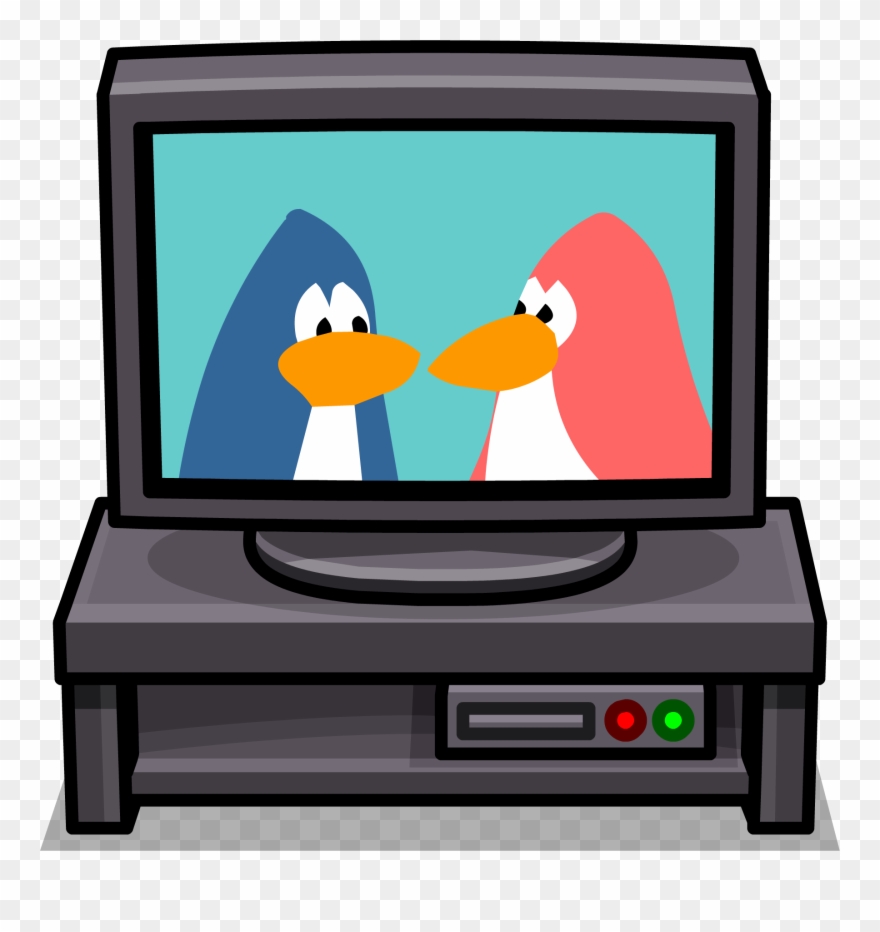 Black Tv Stand Sprite 004 - Club Penguin Tv Clipart